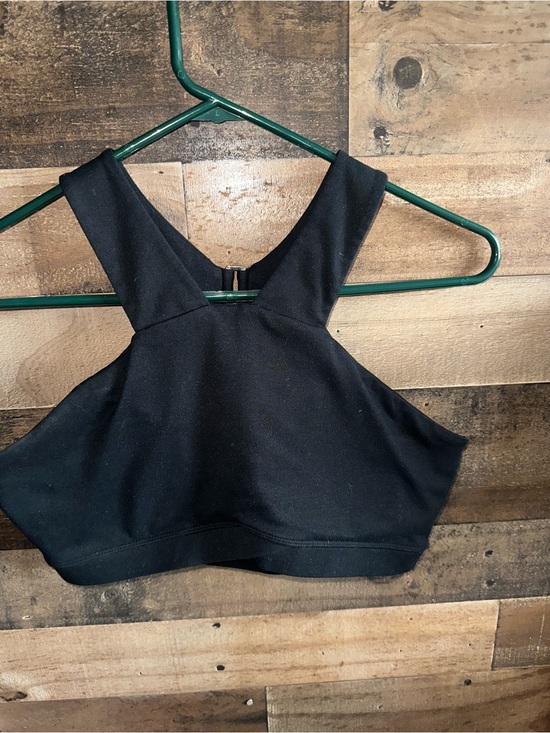 Fabletics Tops - Fabletics Black criss cross style sports bra with open back, size M
